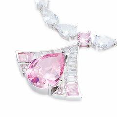 Brigette Necklace: Pink Necklace for Wedding After-Party | Nana Jacqueline