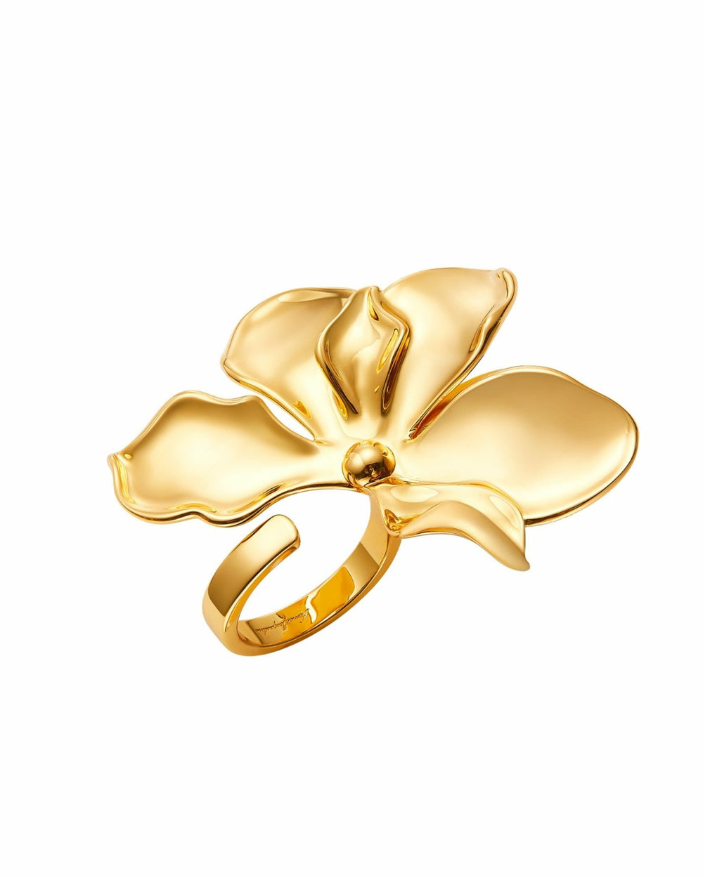 Marlene Ring: Gold Flower Ring for Cocktail Party | Nana Jacqueline
