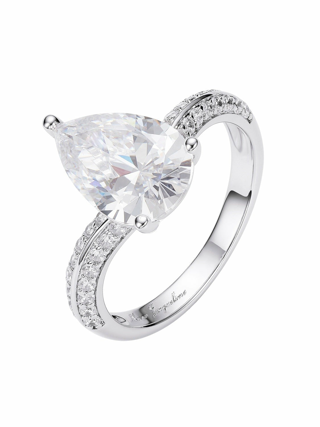 Daniela Pear-Cut Pavé Crystal Ring | Nana Jacqueline