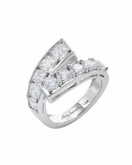 Nicolette Ring: White Ring for Cocktail Party | Nana Jacqueline