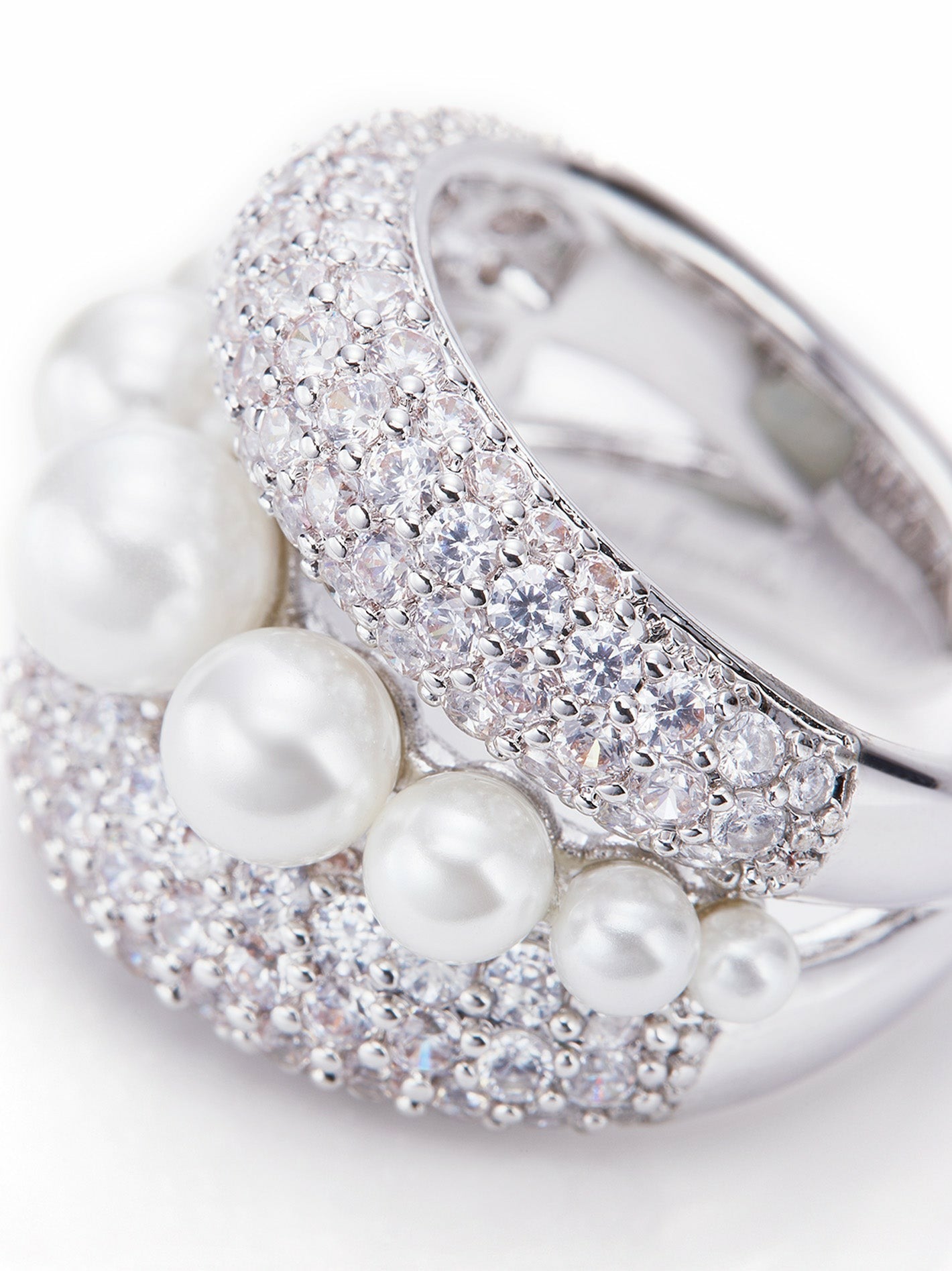 Talia Ring: White Ring for Engagement Party | Nana Jacqueline