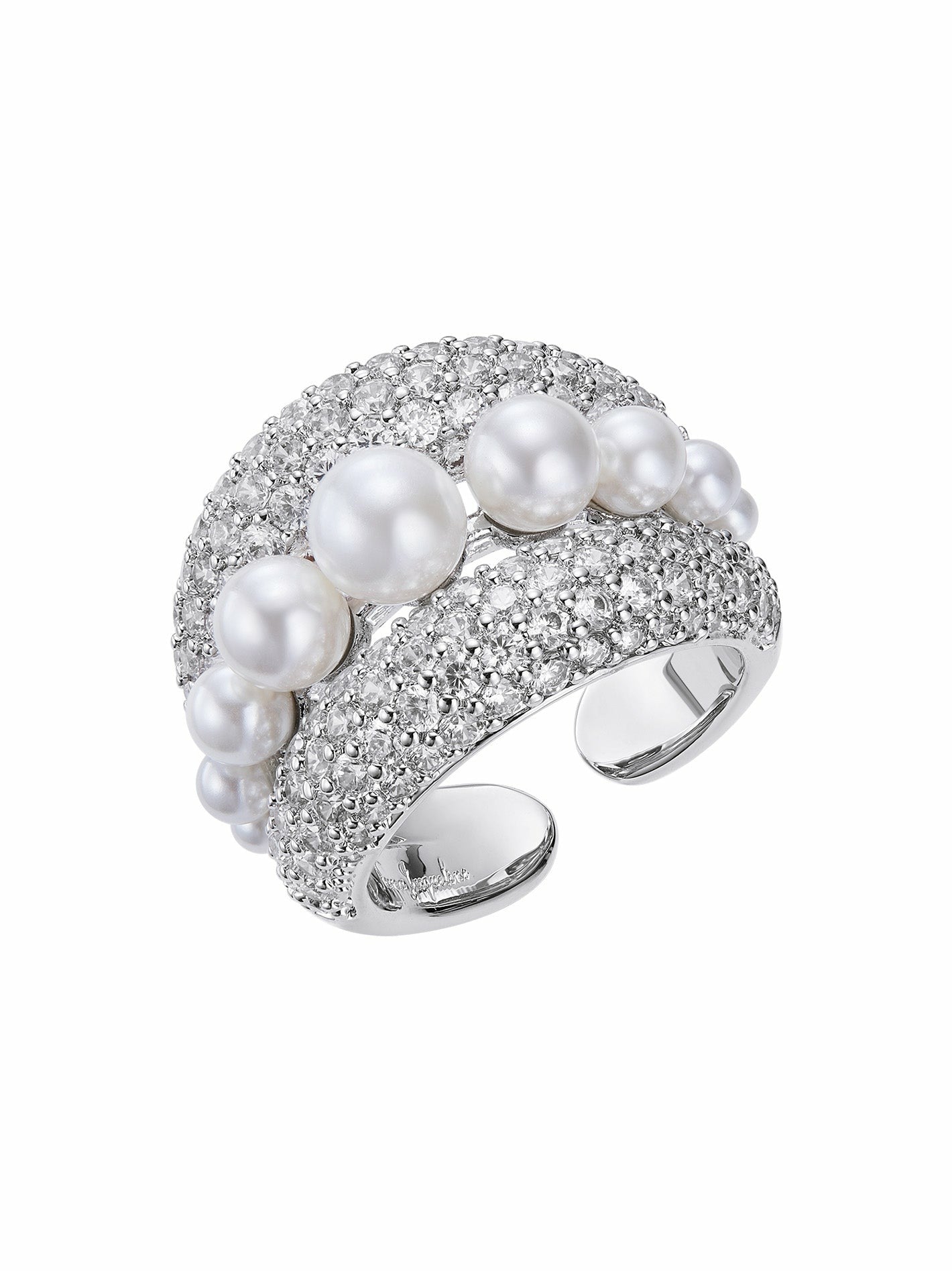 Talia Ring: White Ring for Engagement Party | Nana Jacqueline