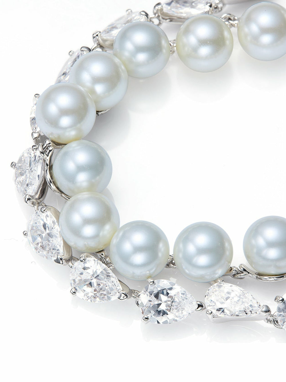 Amara Pearl and Crystal Chain Bracelet | Nana Jacqueline