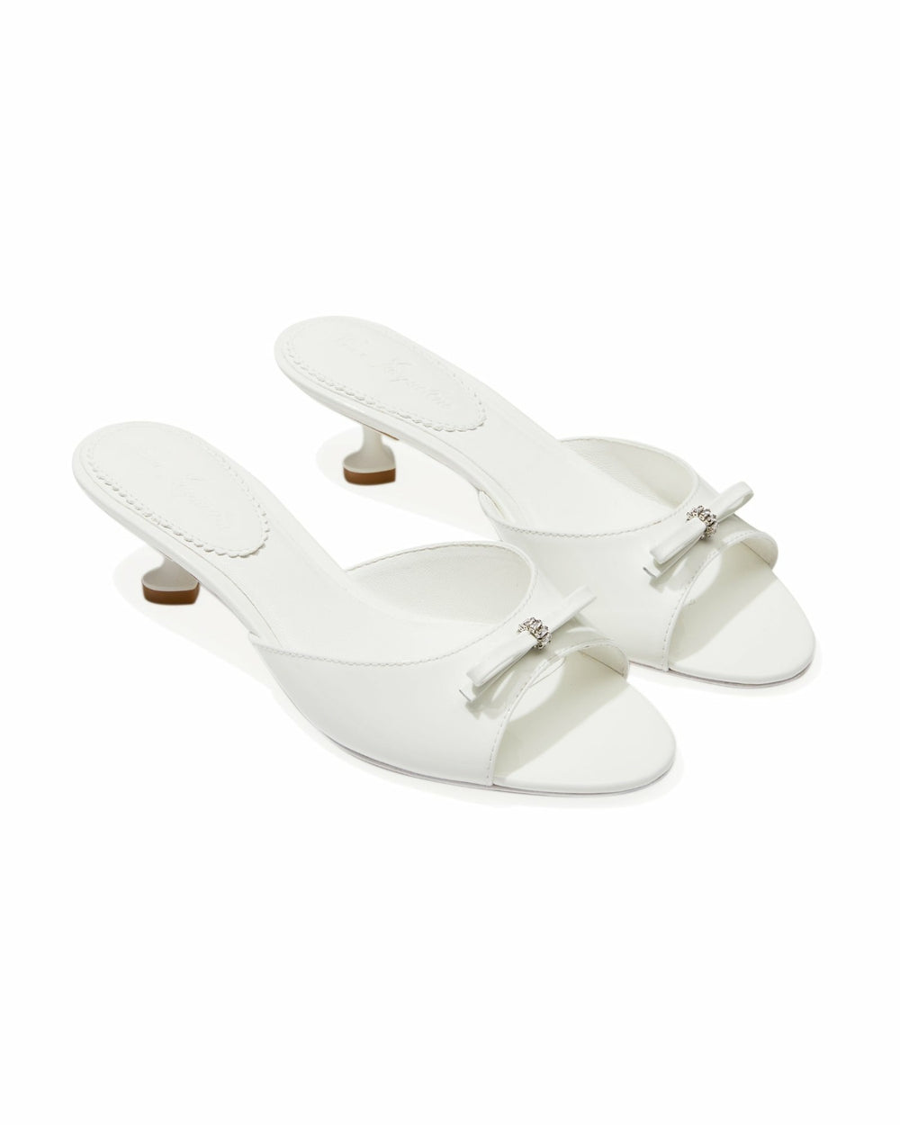 Ella Heart Shoes: White Heels for Bridal Shower | Nana Jacqueline