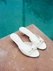 Ella Heart Shoes: White Heels for Bridal Shower | Nana Jacqueline