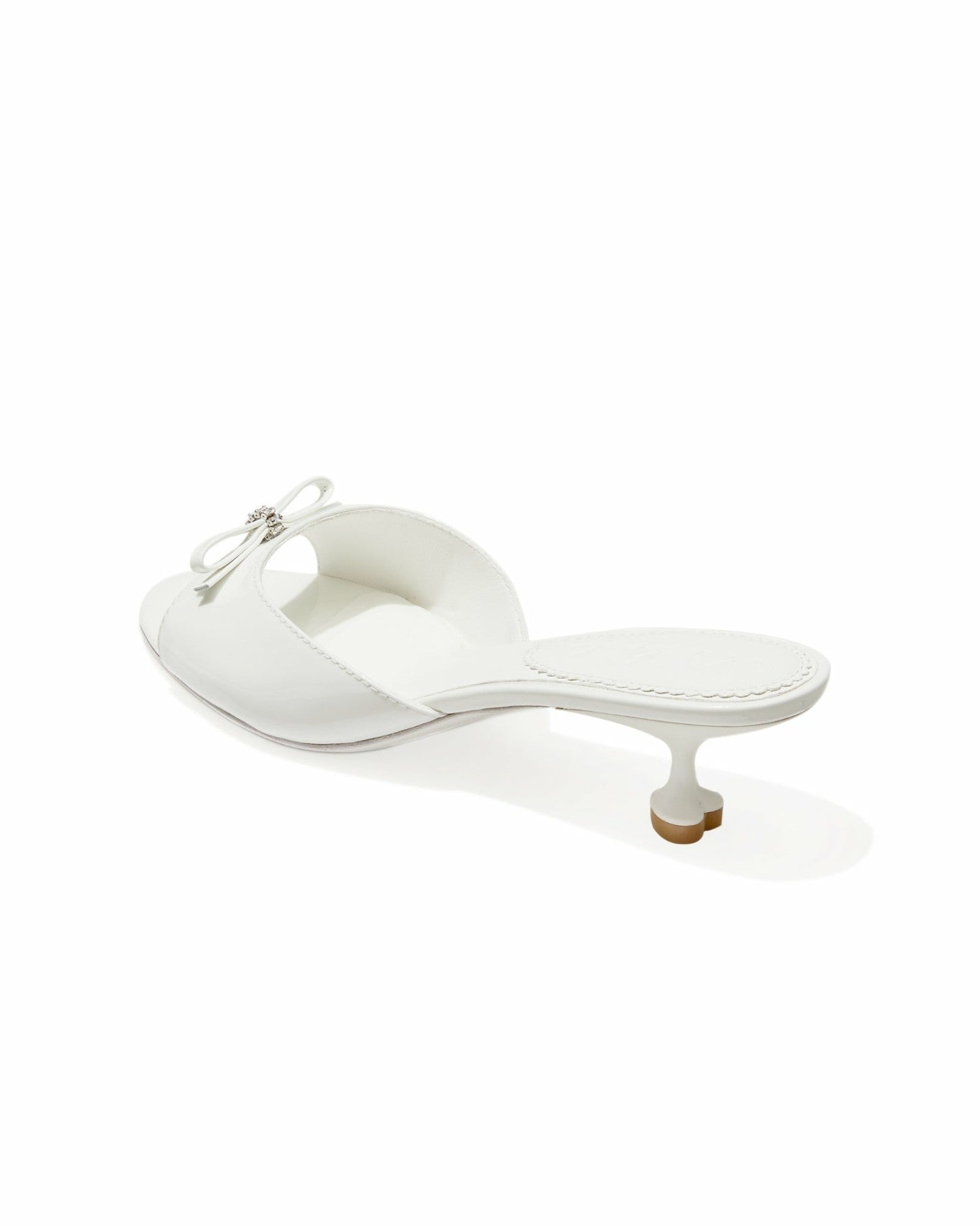 Ella Heart Shoes: White Heels for Bridal Shower | Nana Jacqueline