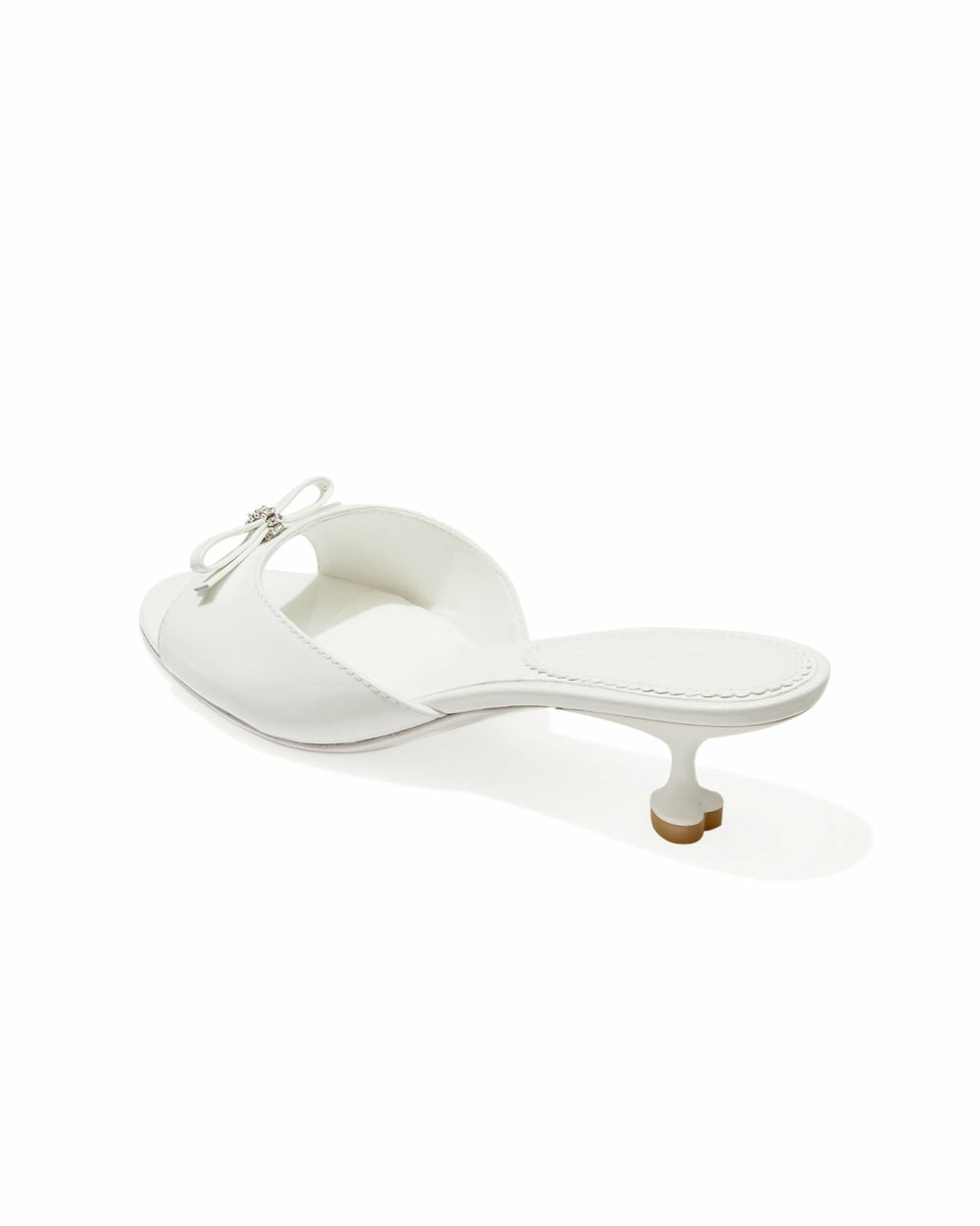 Ella Heart Shoes: White Heels for Bridal Shower | Nana Jacqueline