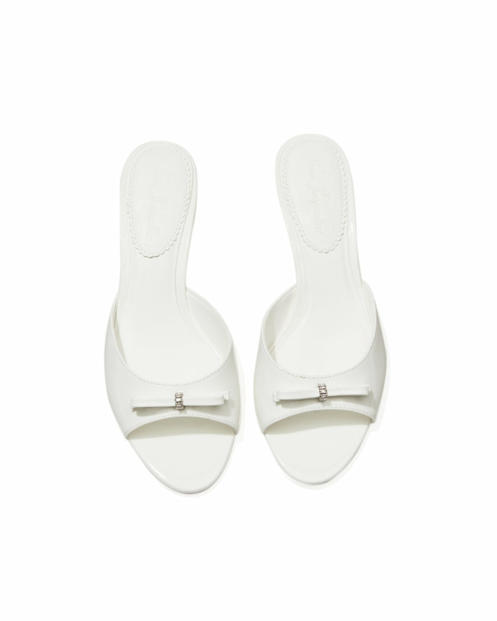 Ella Heart Shoes: White Heels for Bridal Shower | Nana Jacqueline