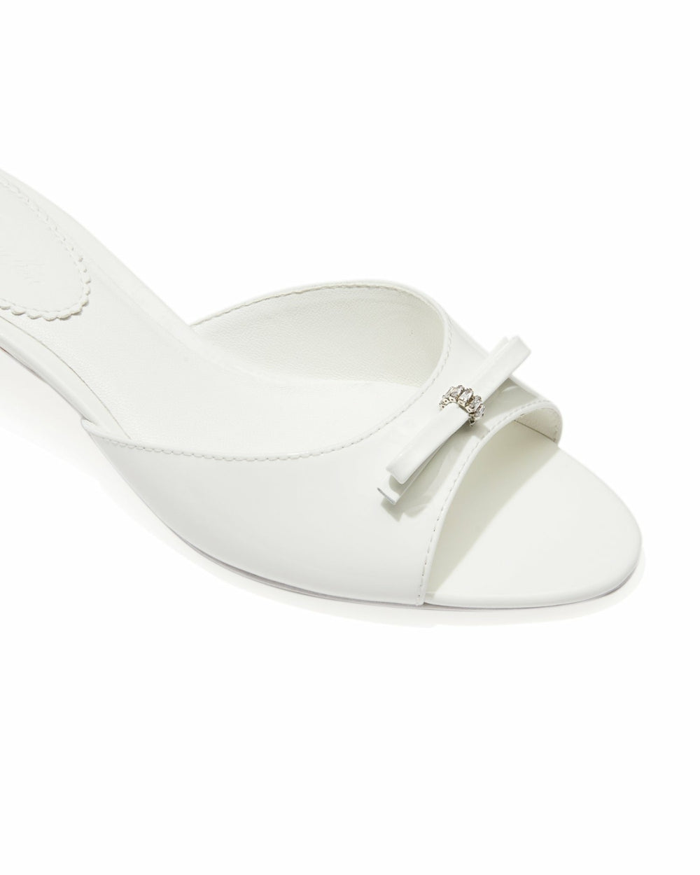 Ella Heart Shoes: White Heels for Bridal Shower | Nana Jacqueline