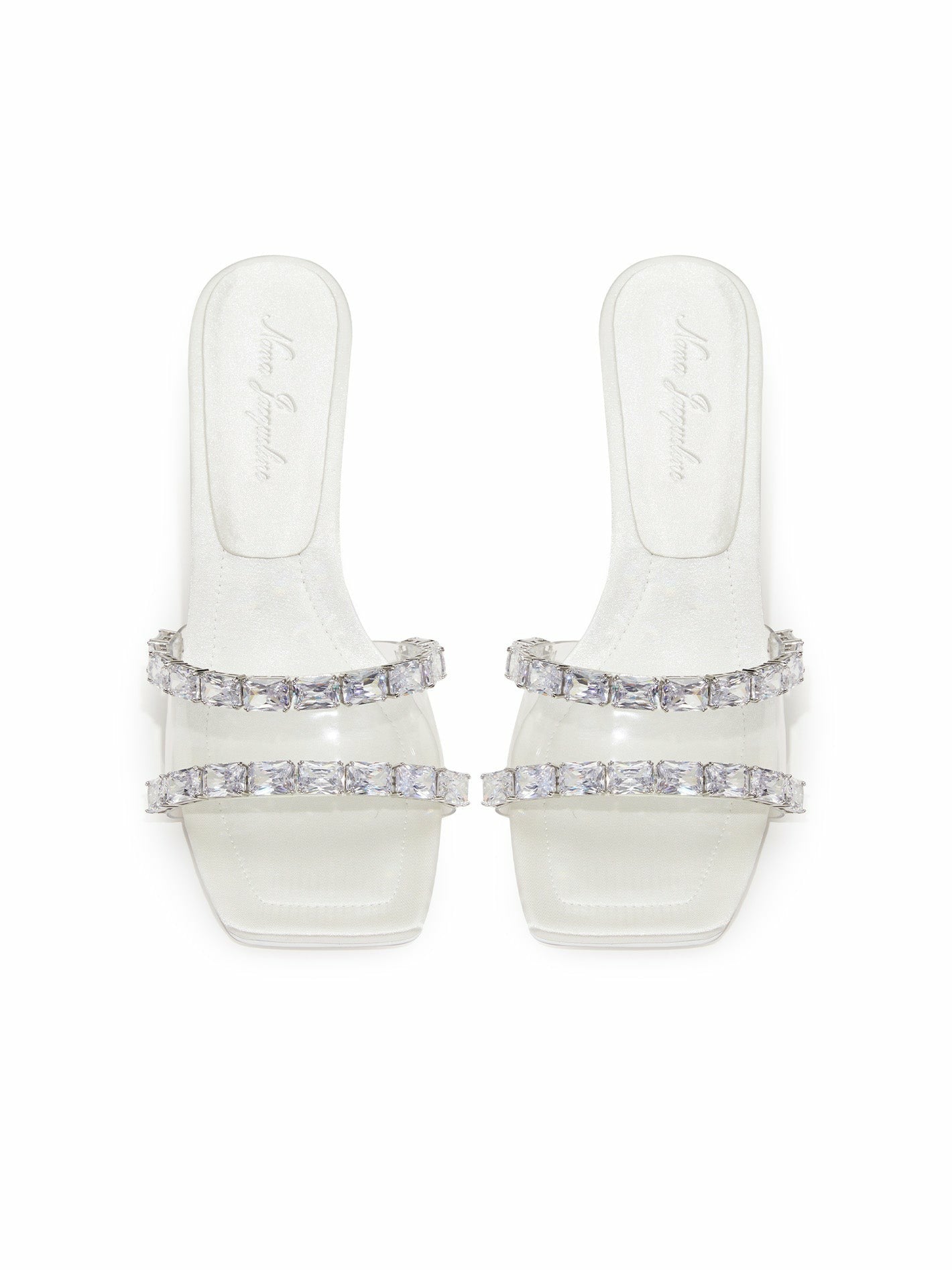 Cassandra Diamond Heels: White Heels for Bridal Shower | Nana Jacqueline