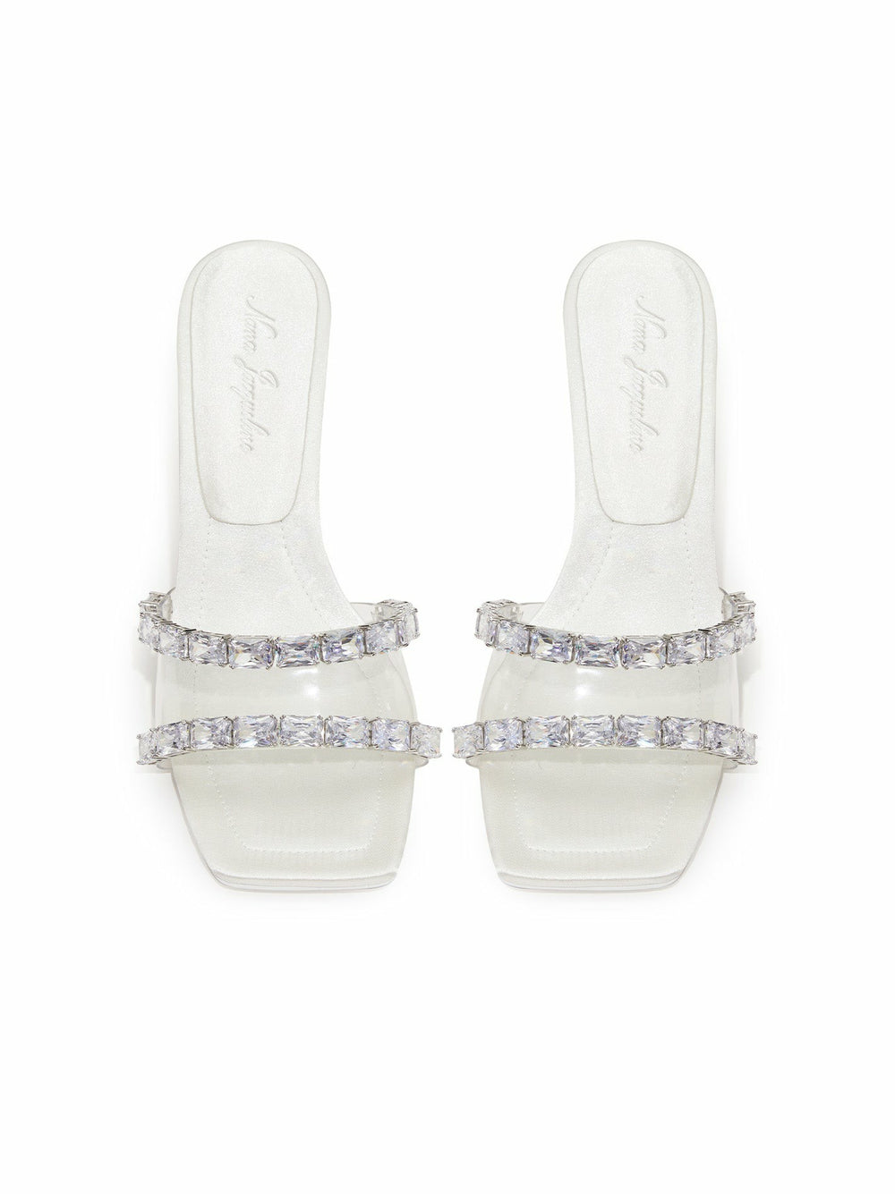 Cassandra Diamond Heels: White Heels for Bridal Shower | Nana Jacqueline