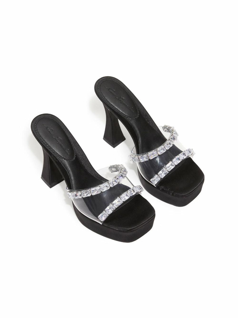 Mirabel Diamond Heels: Black Heels for Cocktail Party | Nana Jacqueline