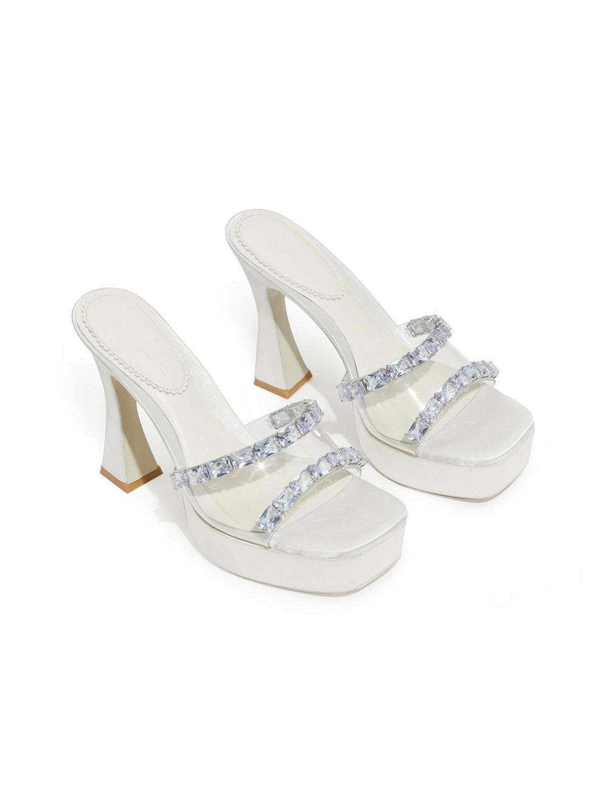 Mirabel Diamond Heels: White Heels for Wedding After-Party | Nana Jacqueline