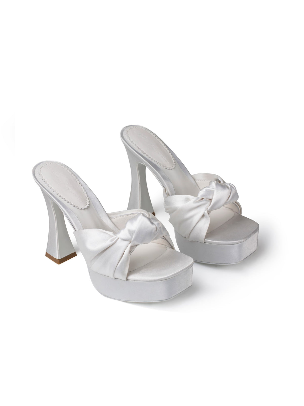 Mara Platform Sandals: White Sandals for Wedding After-Party | Nana Jacqueline