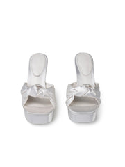 Mara Platform Sandals: White Sandals for Wedding After-Party | Nana Jacqueline