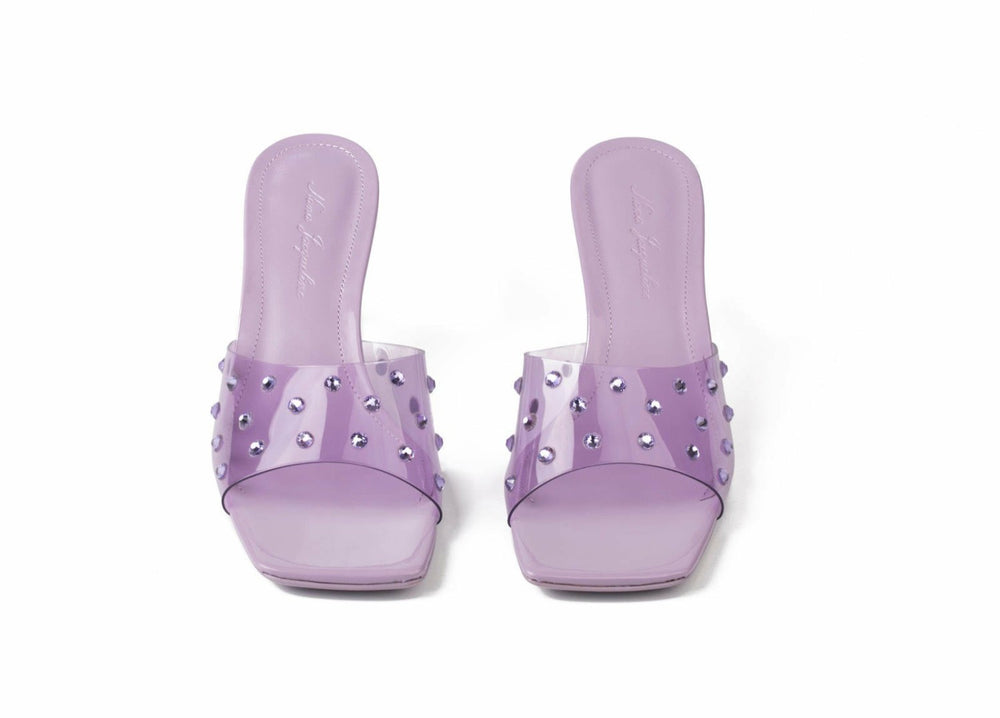 Minna Jelly Sandals: Purple Sandals for Party | Nana Jacqueline