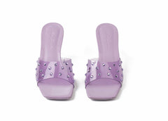 Minna Jelly Sandals: Purple Sandals for Party | Nana Jacqueline
