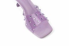 Minna Jelly Sandals: Purple Sandals for Party | Nana Jacqueline