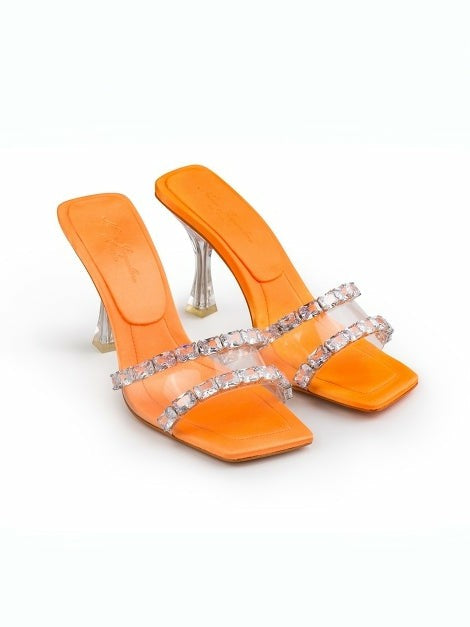 Bellah Sandals: Orange Sandals for Vacation Resort | Nana Jacqueline