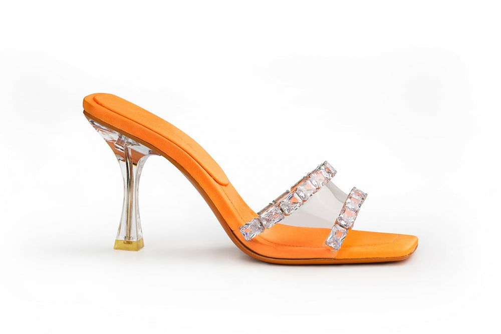 Bellah Sandals: Orange Sandals for Vacation Resort | Nana Jacqueline