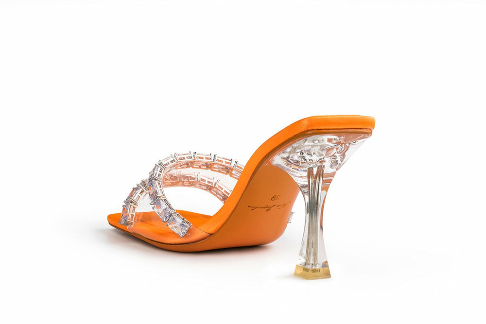 Bellah Sandals: Orange Sandals for Vacation Resort | Nana Jacqueline