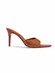 Kate Diamond Heels: Brown Heels for Cocktail Party | Nana Jacqueline