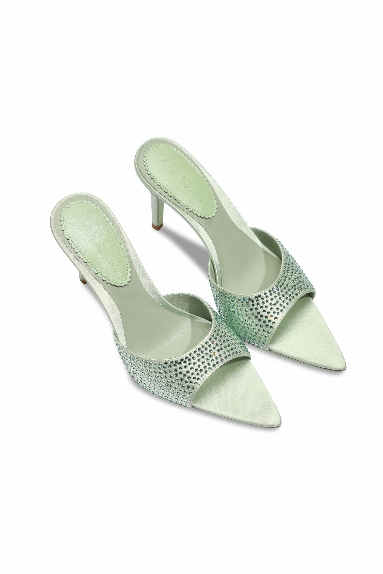Kate Diamond Heels: Green Heels for Cocktail Party | Nana Jacqueline