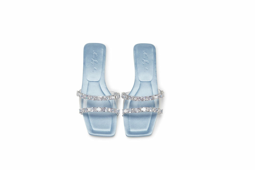 Alexandra Diamond Sandals: Blue Sandals for Resort Wear | Nana Jacqueline