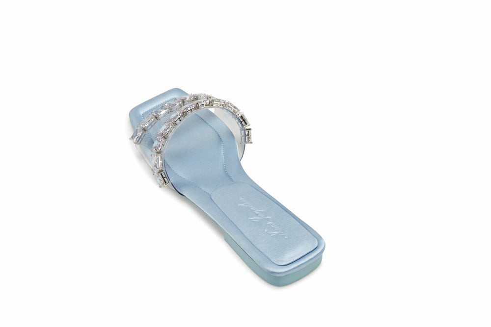 Alexandra Diamond Sandals: Blue Sandals for Resort Wear | Nana Jacqueline