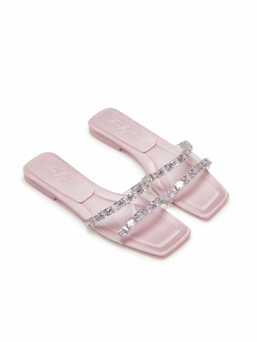 Alexandra Diamond Sandals: Pink Sandals for Vacation Resort | Nana Jacqueline