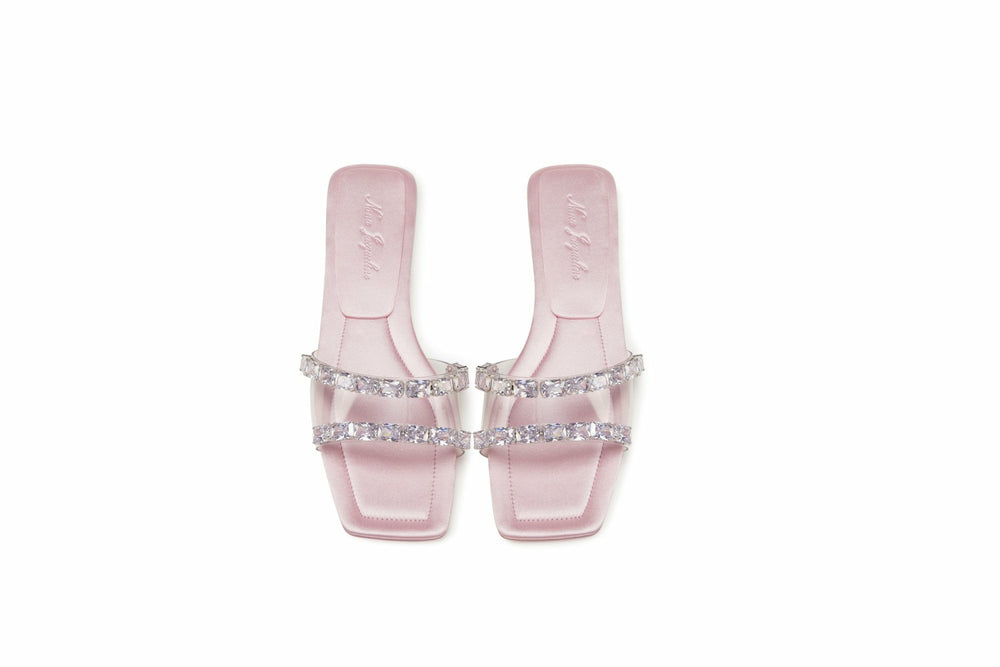 Alexandra Diamond Sandals: Pink Sandals for Vacation Resort | Nana Jacqueline