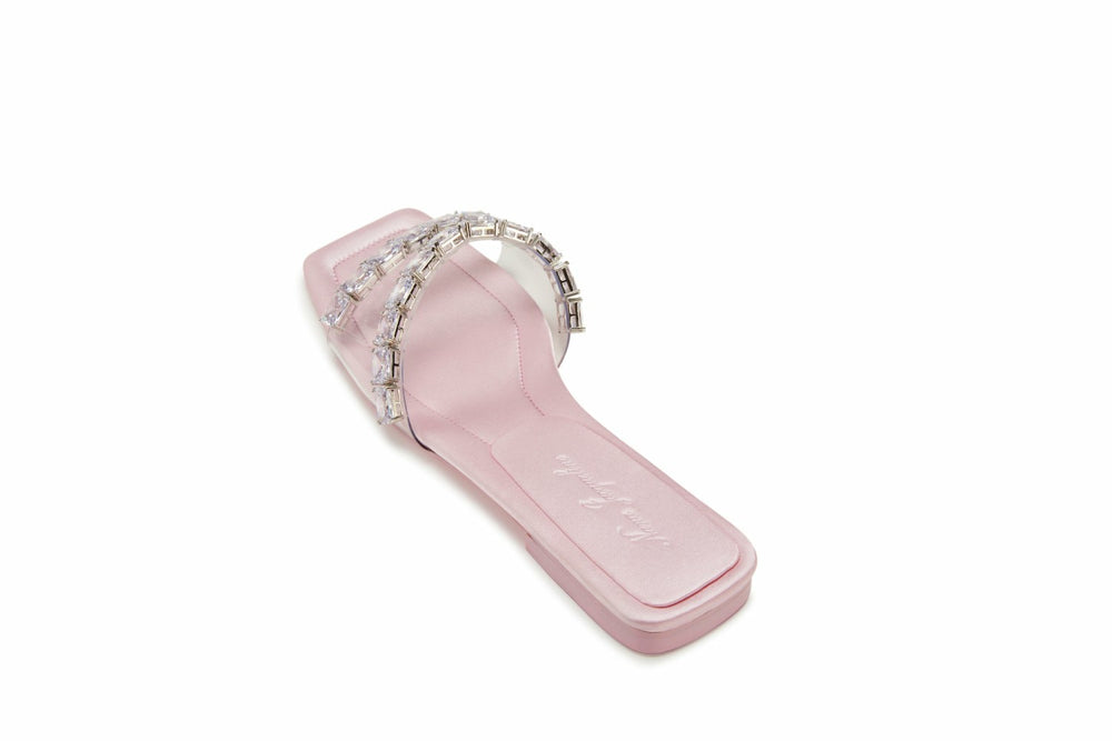 Alexandra Diamond Sandals: Pink Sandals for Vacation Resort | Nana Jacqueline