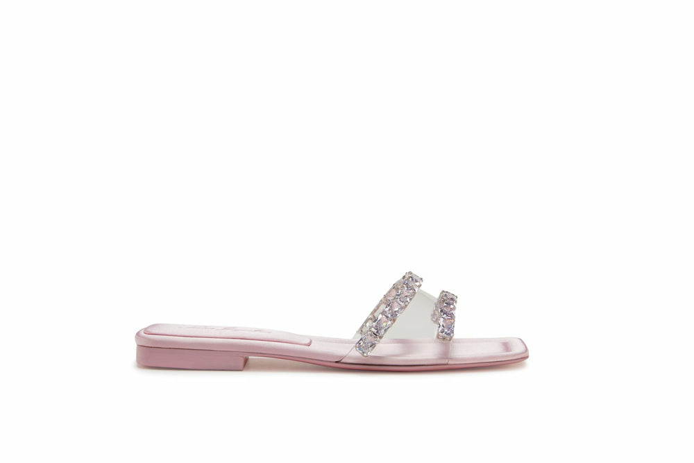 Alexandra Diamond Sandals: Pink Sandals for Vacation Resort | Nana Jacqueline