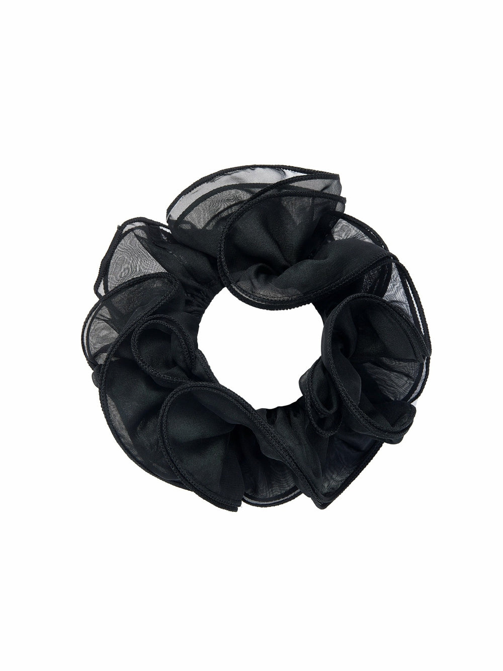 Nolita Ruffle Black Hair Tie | Nana Jacqueline
