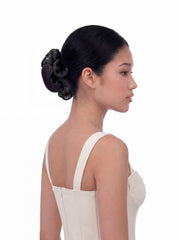 Nolita Ruffle Black Hair Tie | Nana Jacqueline
