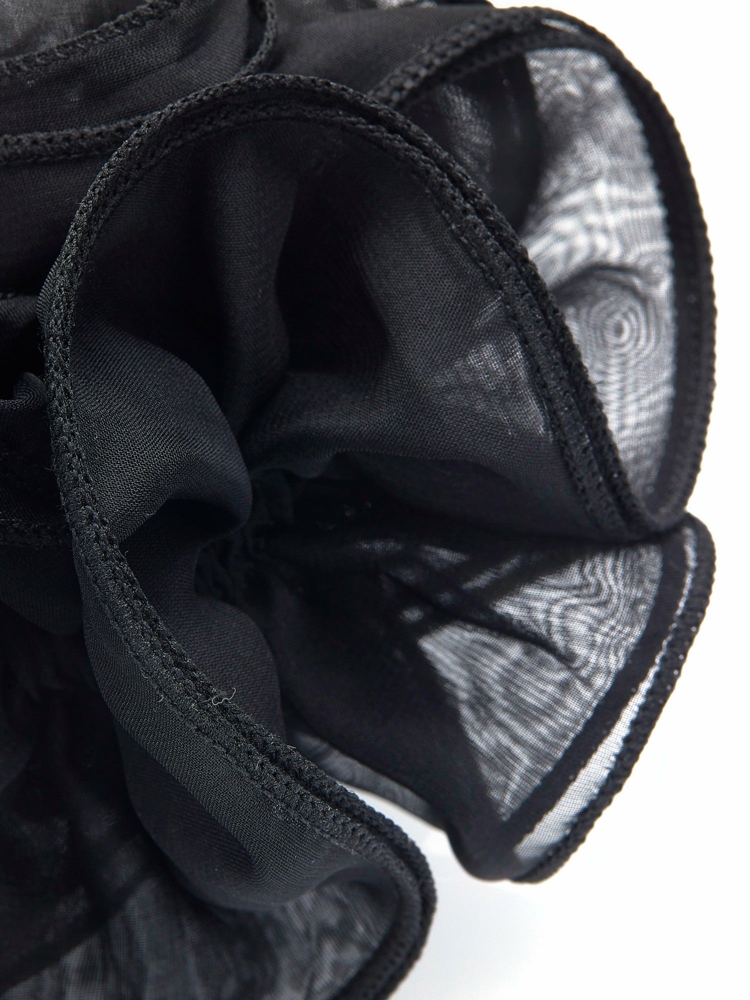 Nolita Ruffle Black Hair Tie | Nana Jacqueline