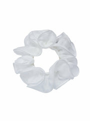 Nolita Ruffle White Hair Tie | Nana Jacqueline