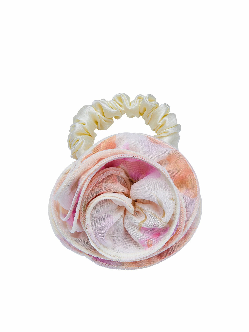 Felicity Floral Print Ivory Hair Tie | Nana Jacqueline