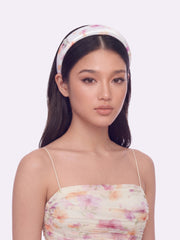 Caraline Logo Print Beige Head Band | Nana Jacqueline