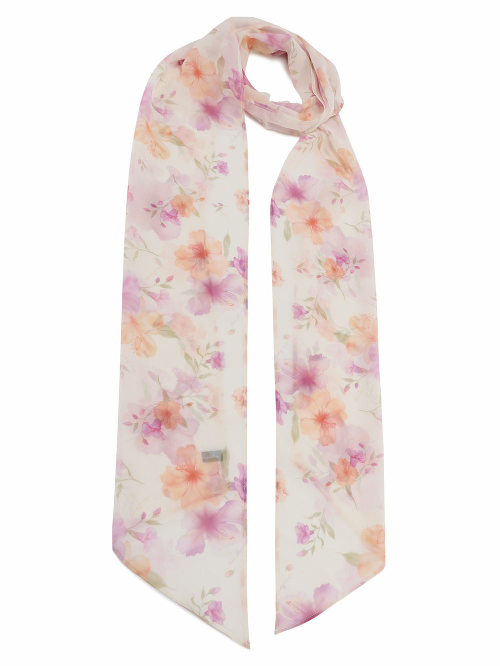 Roselle Floral Print Cream Scarf | Nana Jacqueline