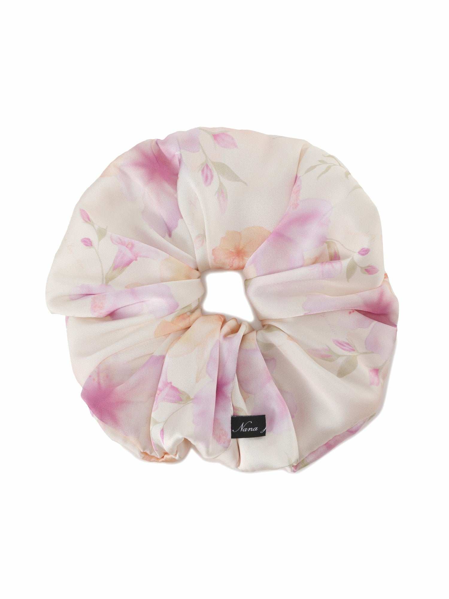Fleur Floral Print Ivory Scrunchie | Nana Jacqueline