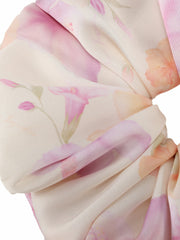 Fleur Floral Print Ivory Scrunchie | Nana Jacqueline