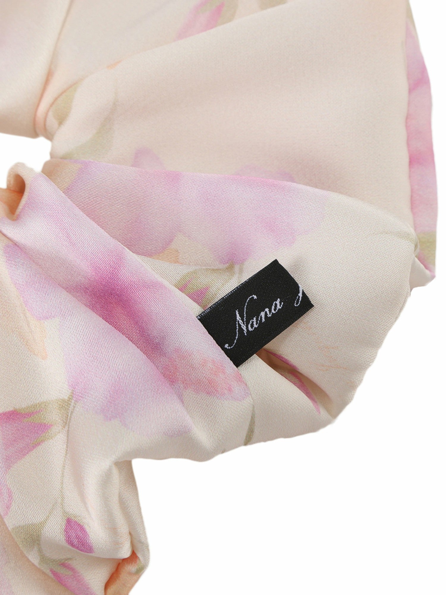 Fleur Floral Print Ivory Scrunchie | Nana Jacqueline