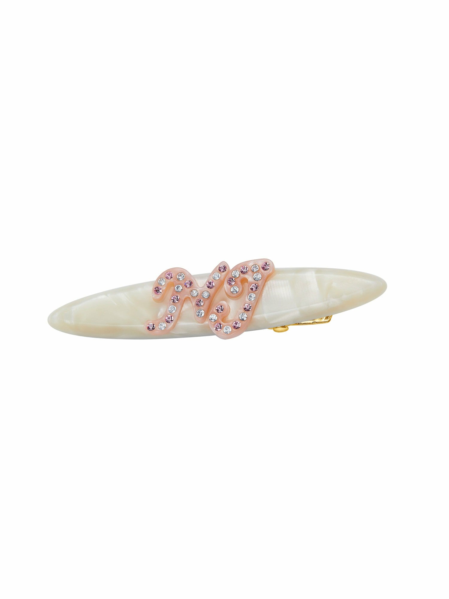 Starlette Logo Crystal Pink Hair Clip | Nana Jacqueline