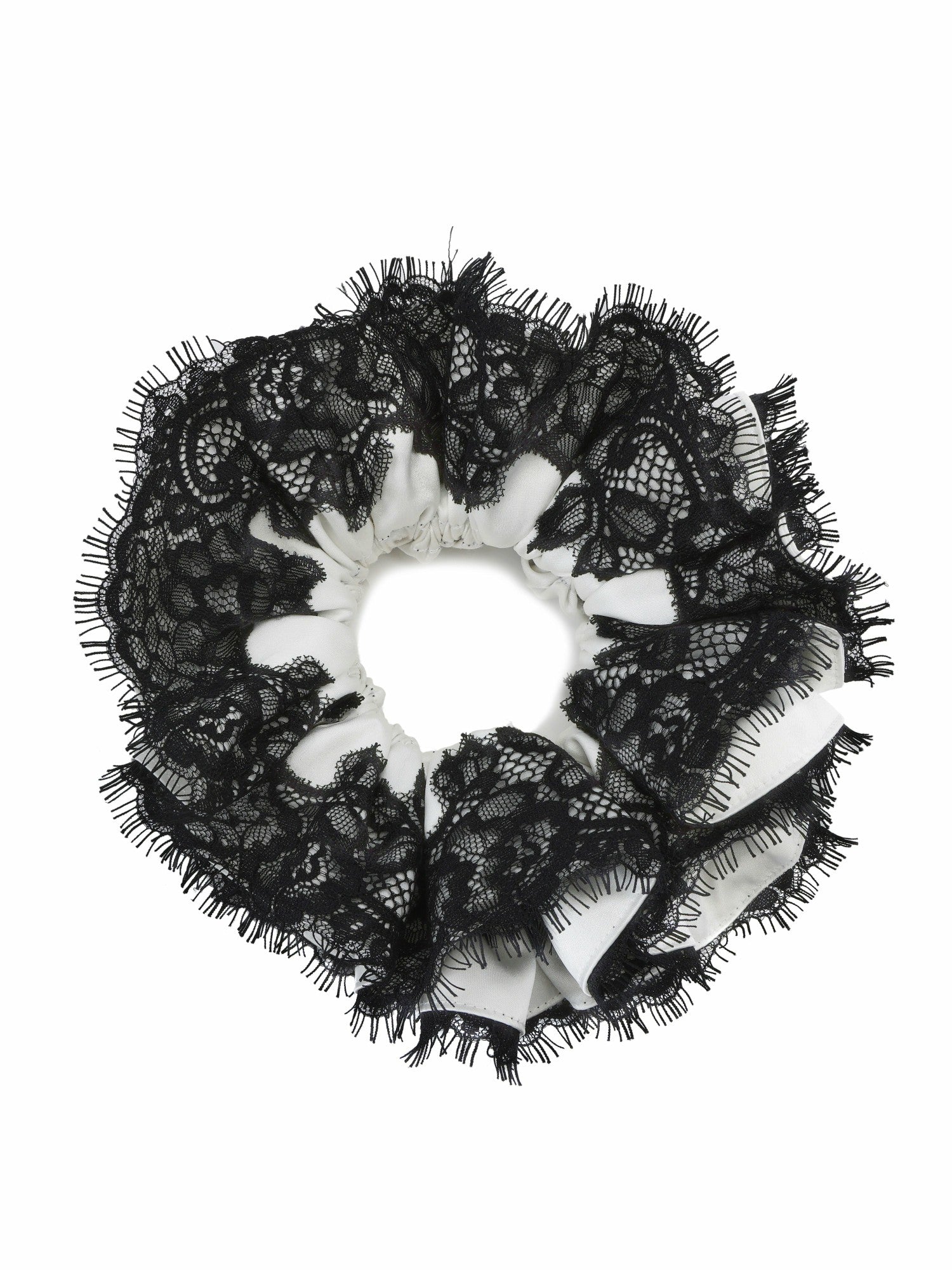 Alexandra Lace Contrast White Hair Clip | Nana Jacqueline