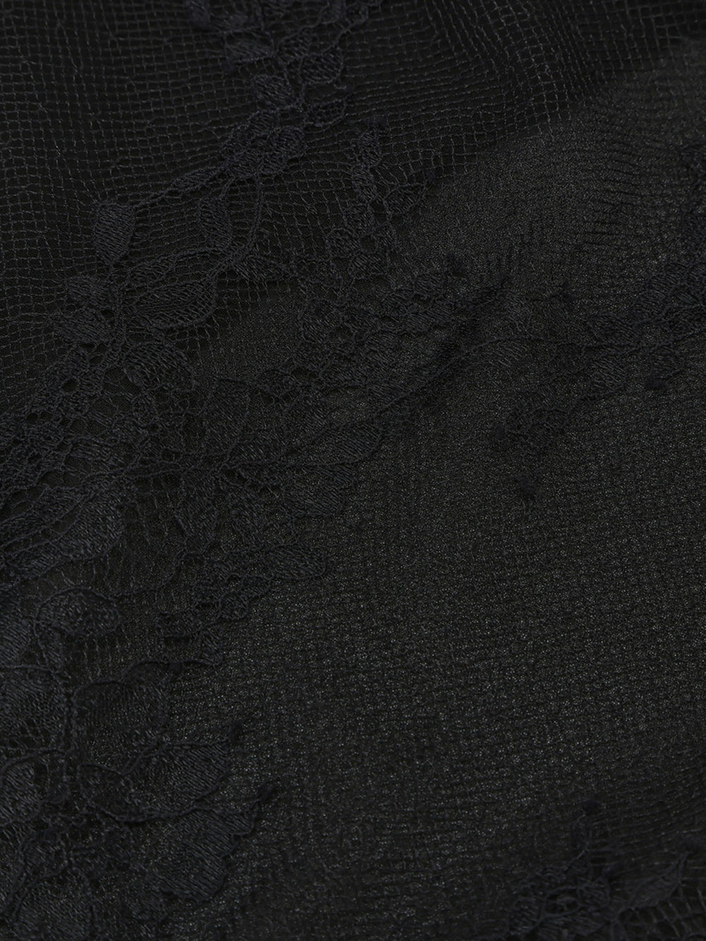 Sylvie Lace-Trim Black Headscarf | Nana Jacqueline