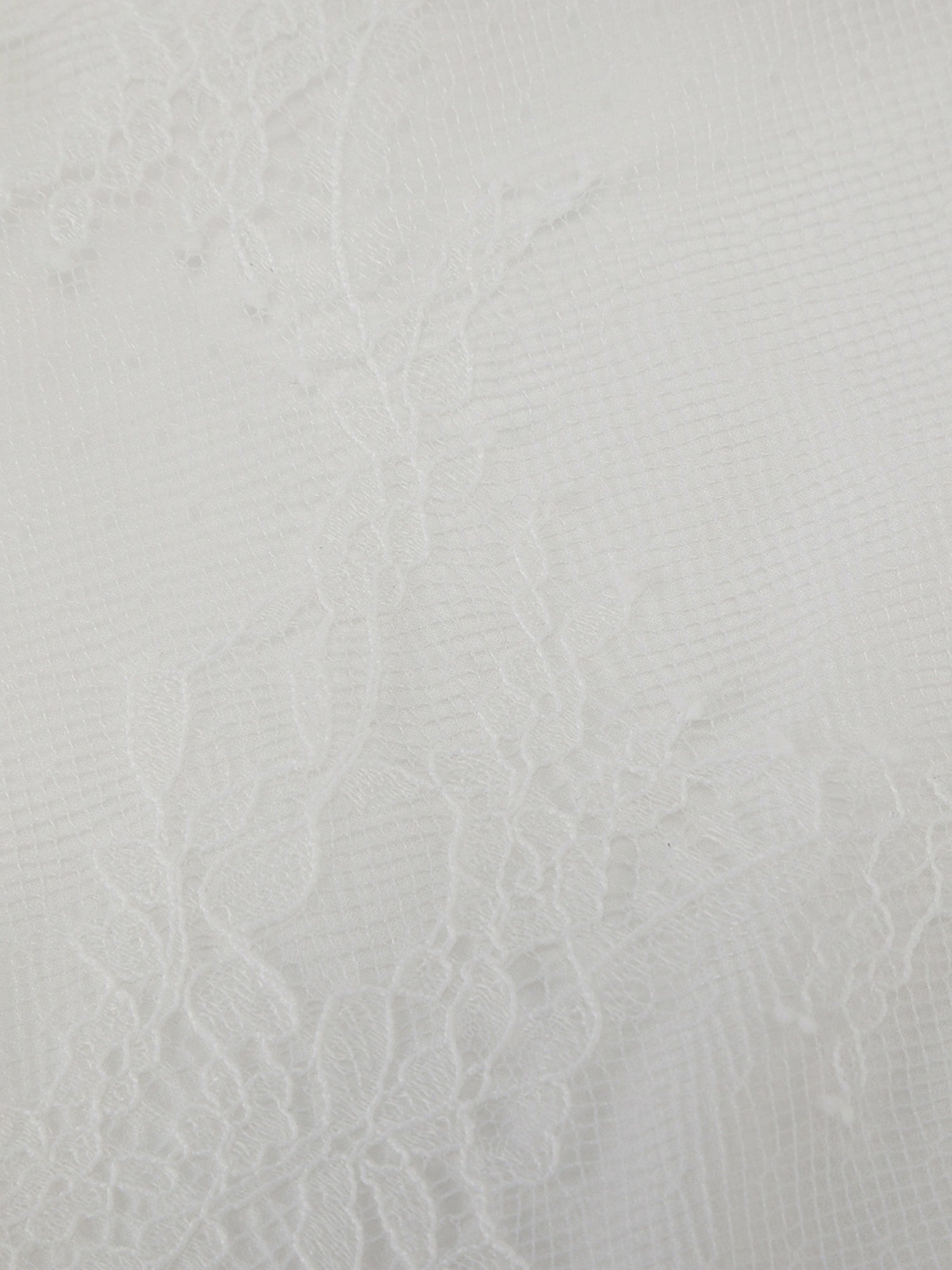 Sylvie Lace-Trim White Headscarf | Nana Jacqueline