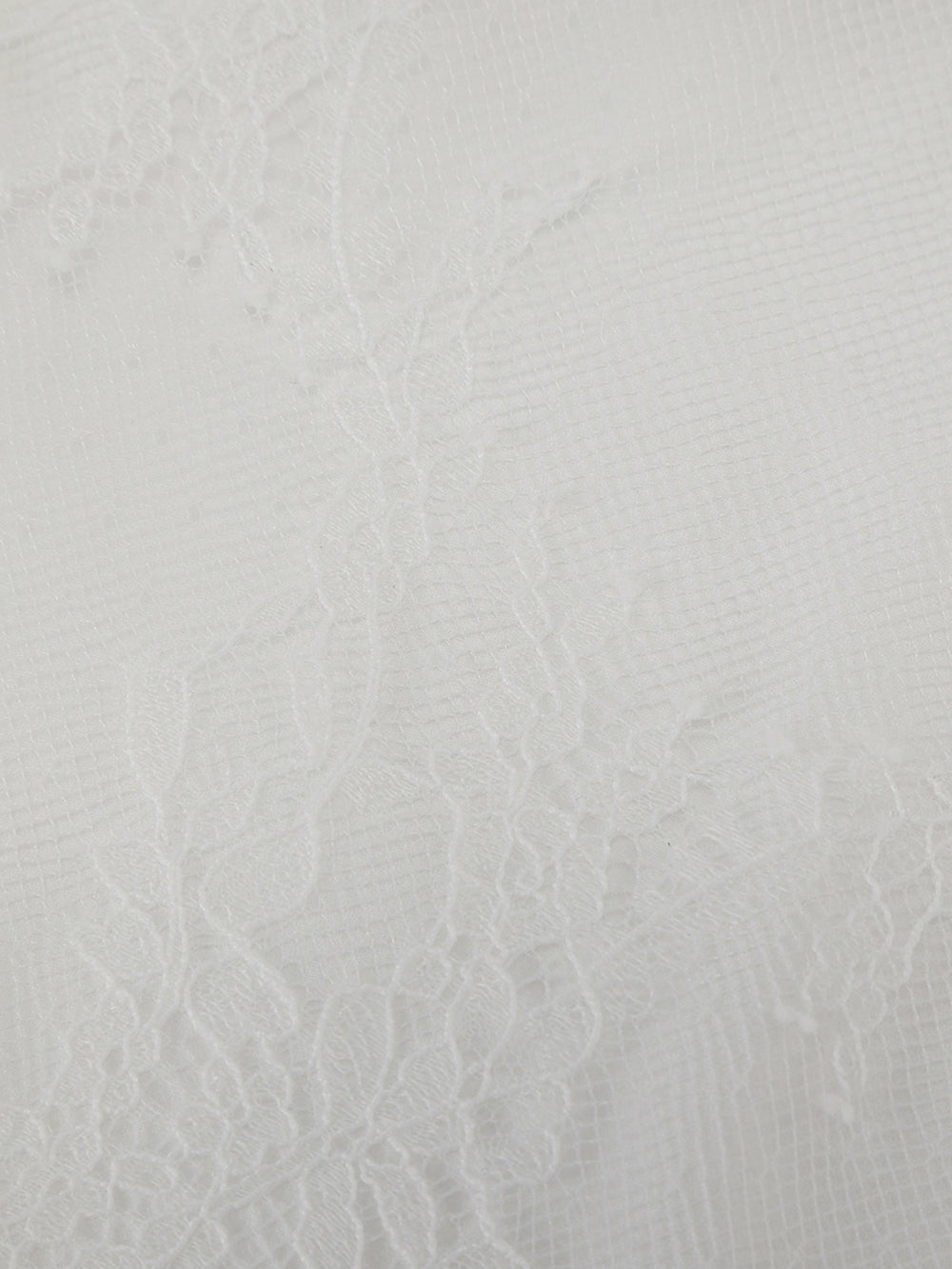 Sylvie Lace-Trim White Headscarf | Nana Jacqueline