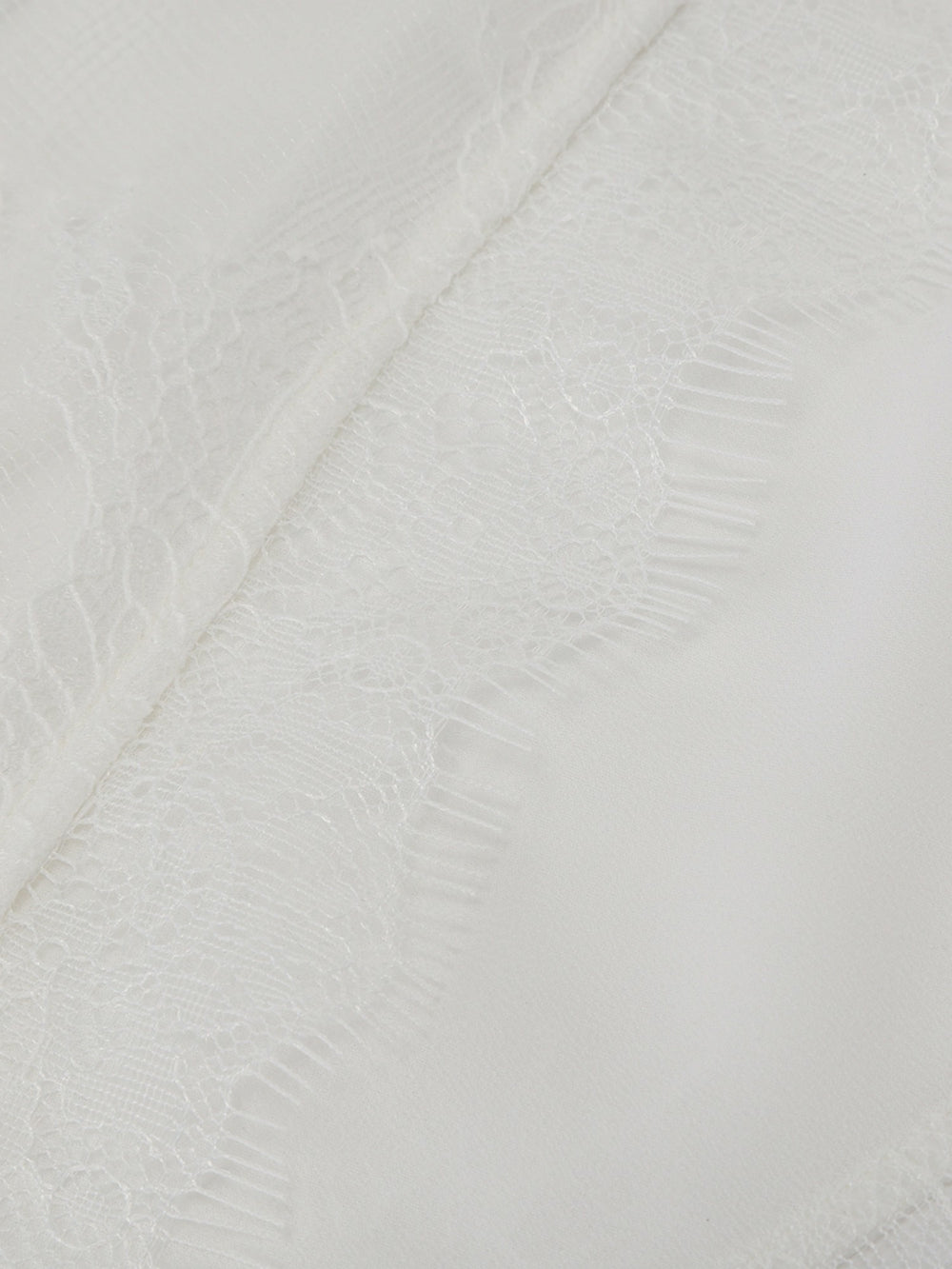 Sylvie Lace-Trim White Headscarf | Nana Jacqueline
