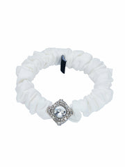 Helene Crystal Denim Hair Scrunchie Set | Nana Jacqueline